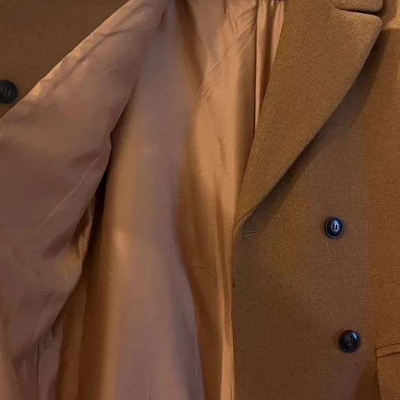 MADEWELL women’s wool and cashmere blend long coat jacket / overcoat, size small - Picture 4 of 5